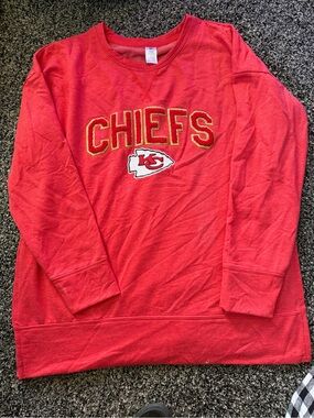 Kansas City Chiefs Red Crewneck Sweatshirt